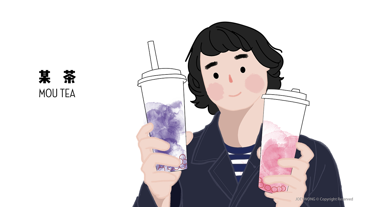 喜茶新式茶饮系列人物插画（图ZMTY3MDQ3NTk2） - 创作习作 - 站酷设计师joeywong原创素材 - 站酷ZCOOL