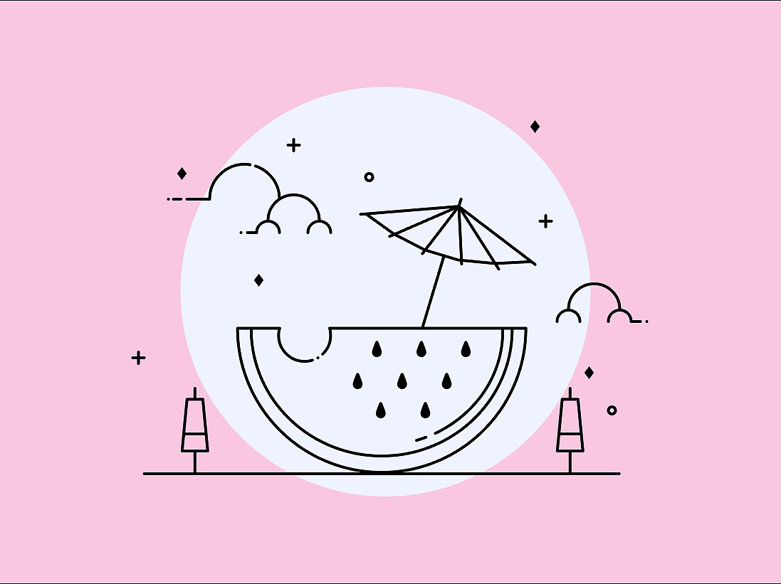 夏日解暑（图ZODU2MDY3MTI=） - 创作习作 - 站酷设计师boyutuo原创素材 - 站酷ZCOOL