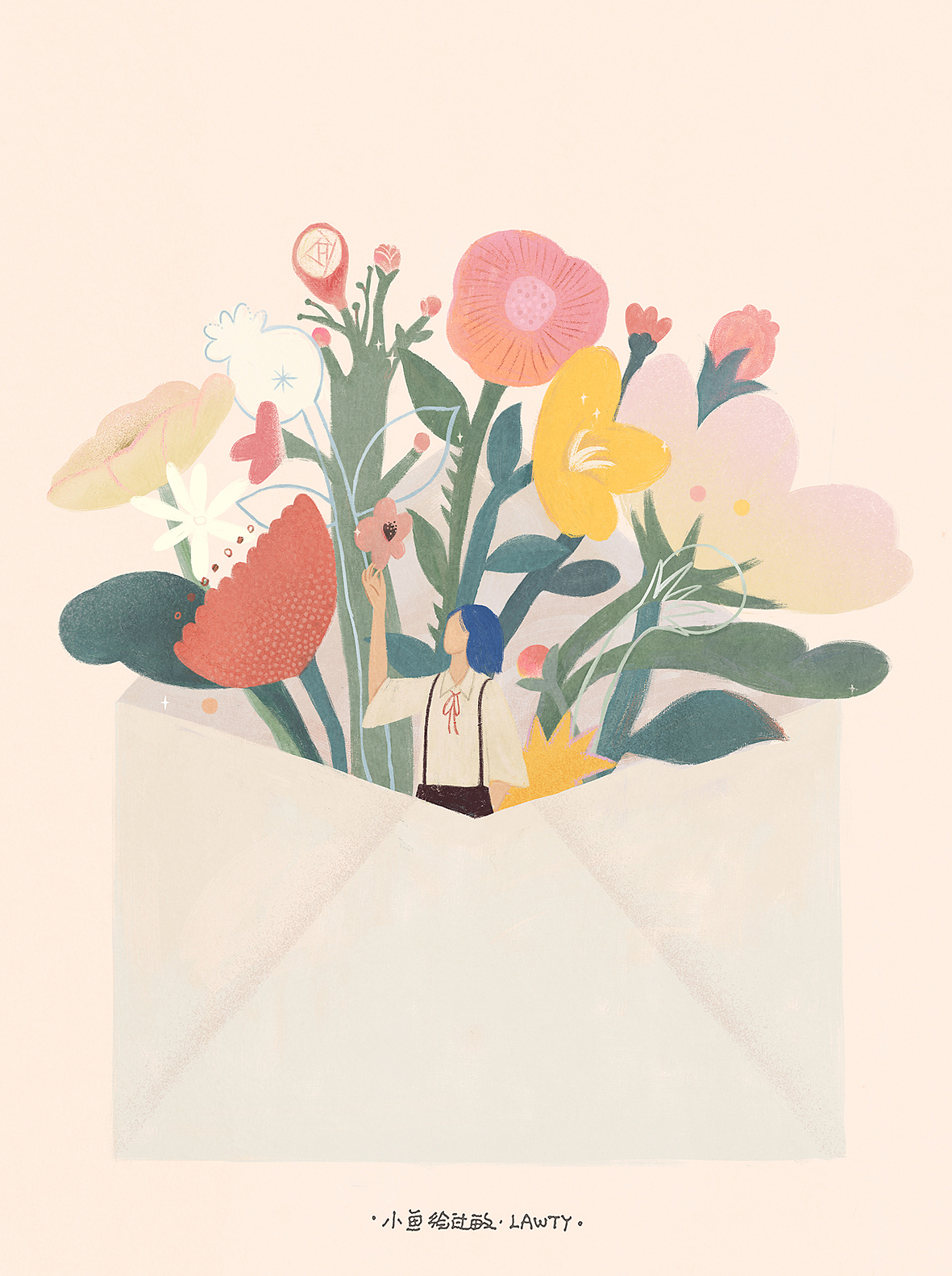 《幸运星》zine（图ZMTQxMTIxODQ4） - 商业插画 - 站酷设计师小鱼绘过敏原创素材 - 站酷ZCOOL