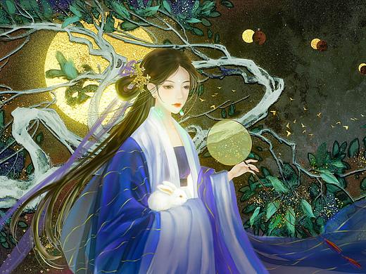 但愿人长久，千里共婵娟（个人主页-ZNTUzNjY0NTI=） - 创作习作 - 站酷设计师蝉知雪原创素材 - 站酷ZCOOL