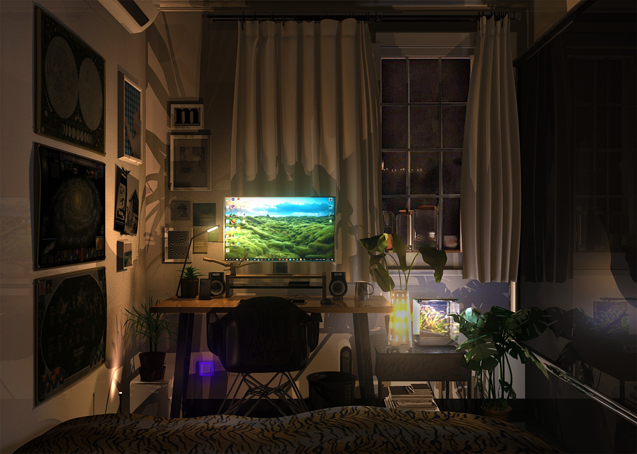 室内效果图 静帧渲染|三维|场景|东家小菜菜 - 原创作品 - 站酷