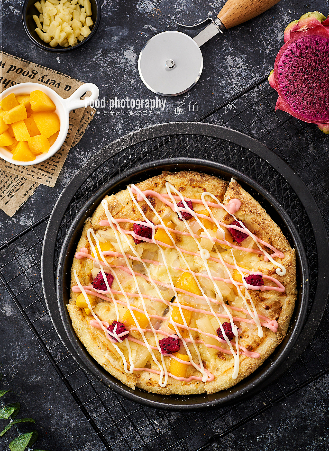 上海美食菜单拍摄纸西餐焗饭披萨意大利面