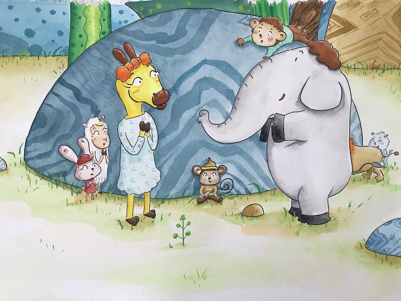 好朋友（图ZMjYxOTc4NDky） - 绘本 - 站酷设计师知辰Artistry原创素材 - 站酷ZCOOL