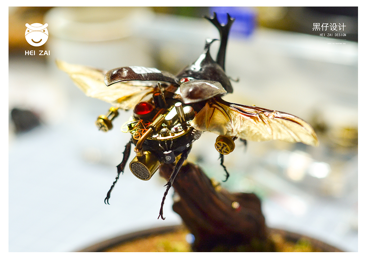 蒸汽朋克甲虫制作(独角仙),细节还有待完善,不喜勿碰