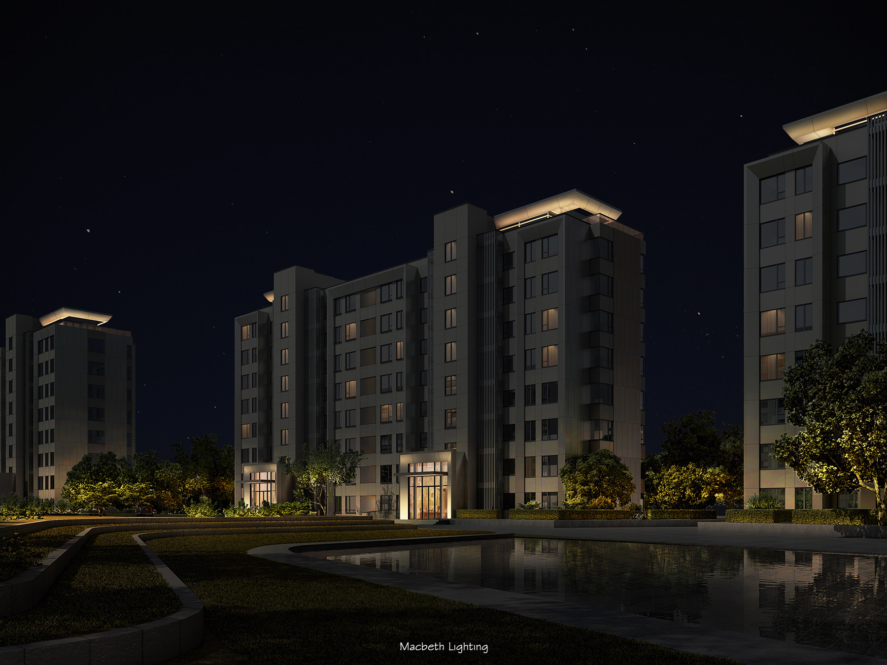 仁恒 住宅灯光夜景