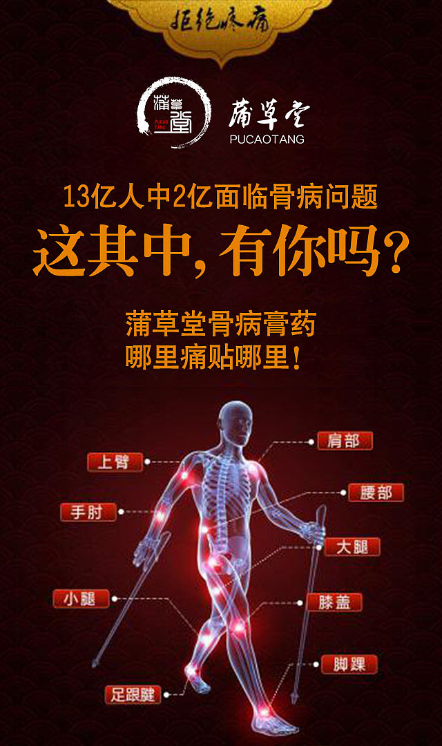 关于膏药的海报