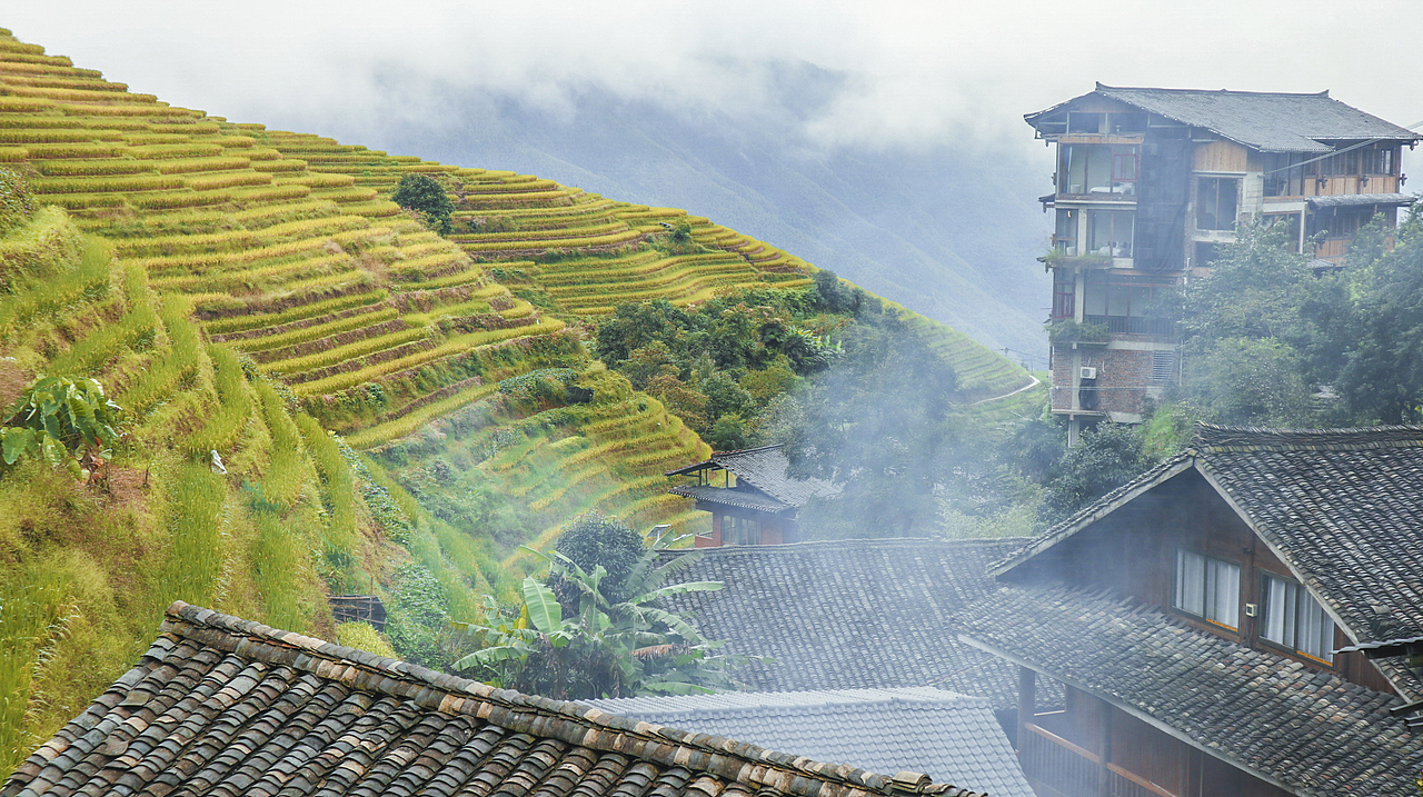 梯田 | 油彩 Painting on Terrace（图ZMjI3Mjc3NjQ0） - 风光摄影 - 站酷设计师littlemisery原创素材 - 站酷ZCOOL