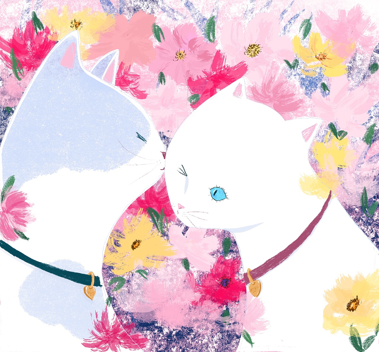 原创插画- 被告白的瞬间