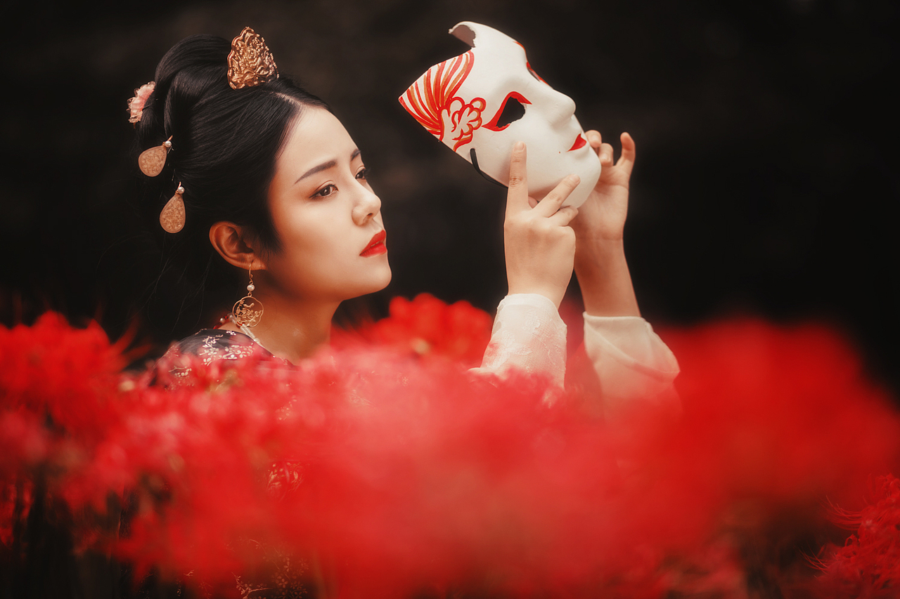彼岸花（图ZOTQ1MzUyODQ=） - 人像摄影 - 站酷设计师三空空原创素材 - 站酷ZCOOL