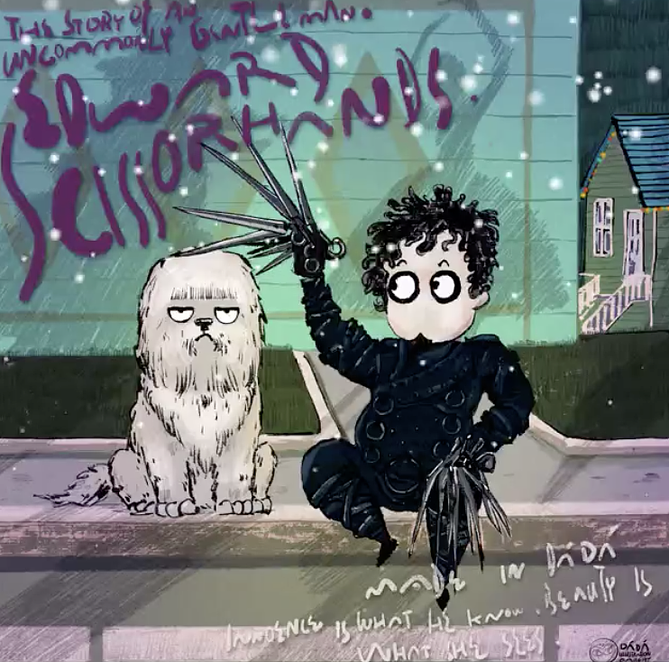 剪刀手爱德华Edward（图ZMTA1MTIzMTM2） - 单幅漫画 - 站酷设计师Matthewzzz原创素材 - 站酷ZCOOL