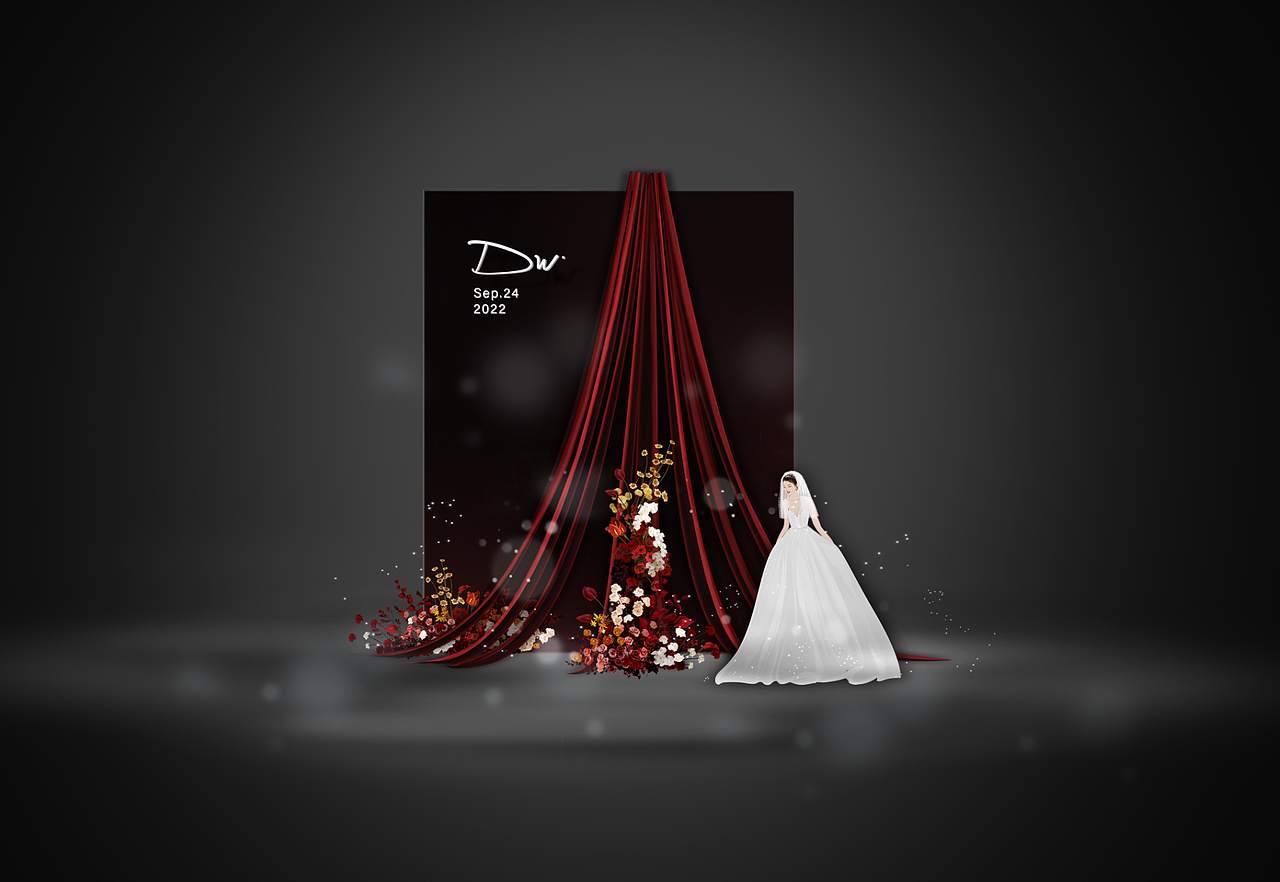 婚礼效果图手绘（图ZMzM0NTgyNzc2） - 其他空间 - 站酷设计师肉松蛋黄酱原创素材 - 站酷ZCOOL