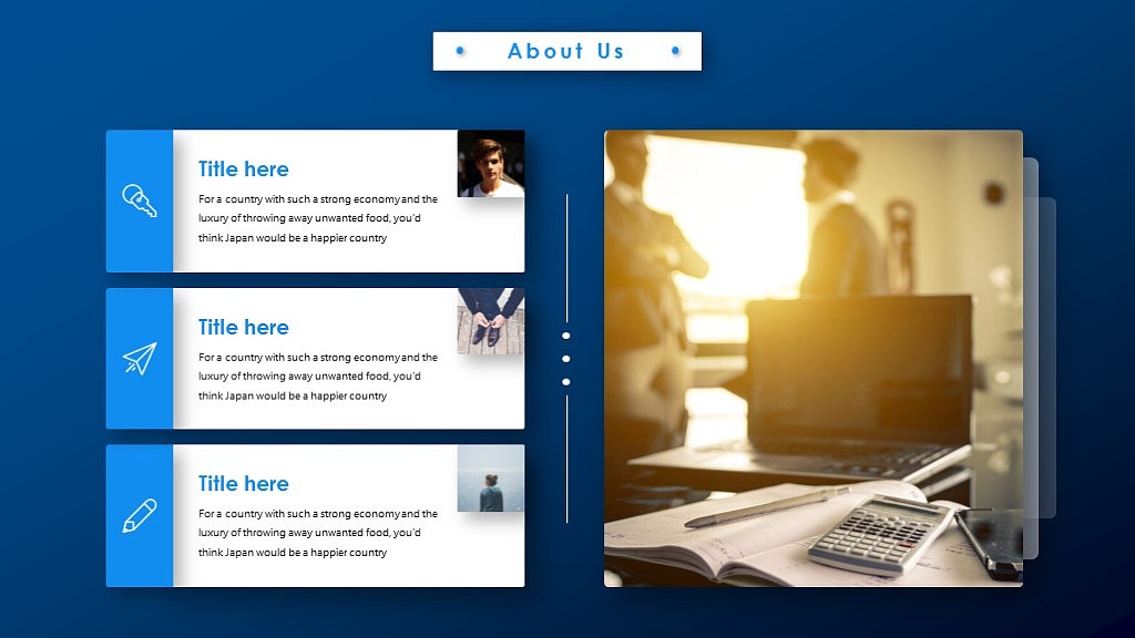 创意卡片式商务总结PPT模板