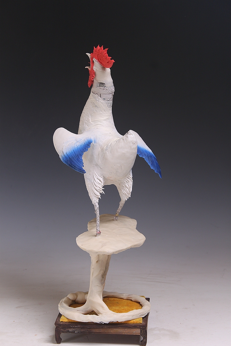 贺加贵面塑软陶(雄鸡)