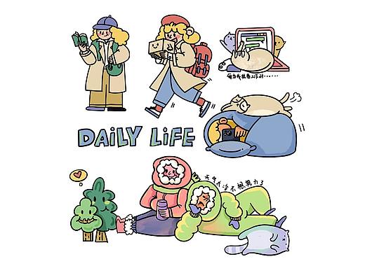 坚持打卡的第一天（个人主页-ZNTgxNDI1Mjg=） - 创作习作 - 站酷设计师速冻小丸子原创素材 - 站酷ZCOOL