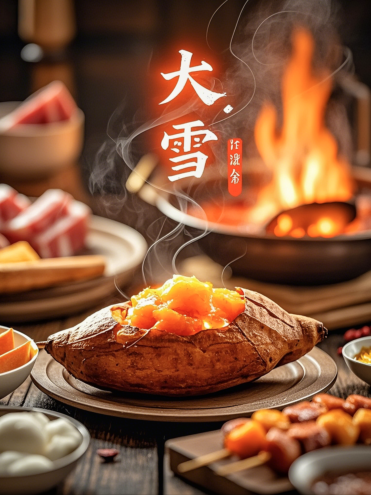 冬天就是要烤地瓜呀