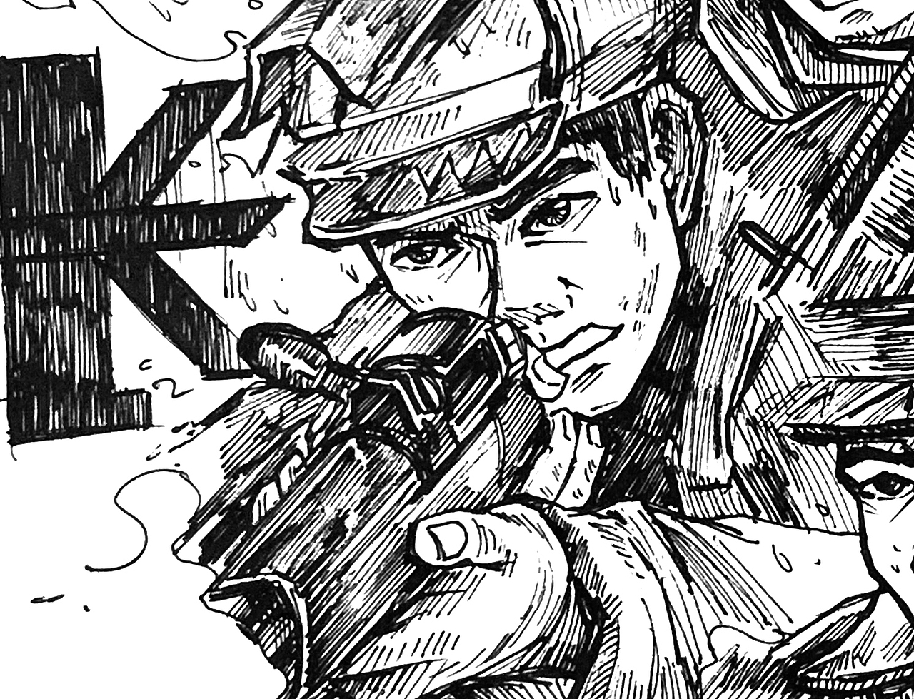 电影《长津湖》英雄绘画