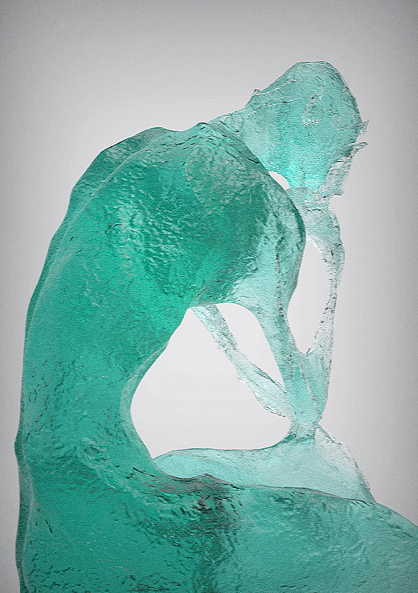 《遗迹》-思想者（图ZMjQ3MDg0NjMy） - 雕塑 - 站酷设计师白夨原创素材 - 站酷ZCOOL