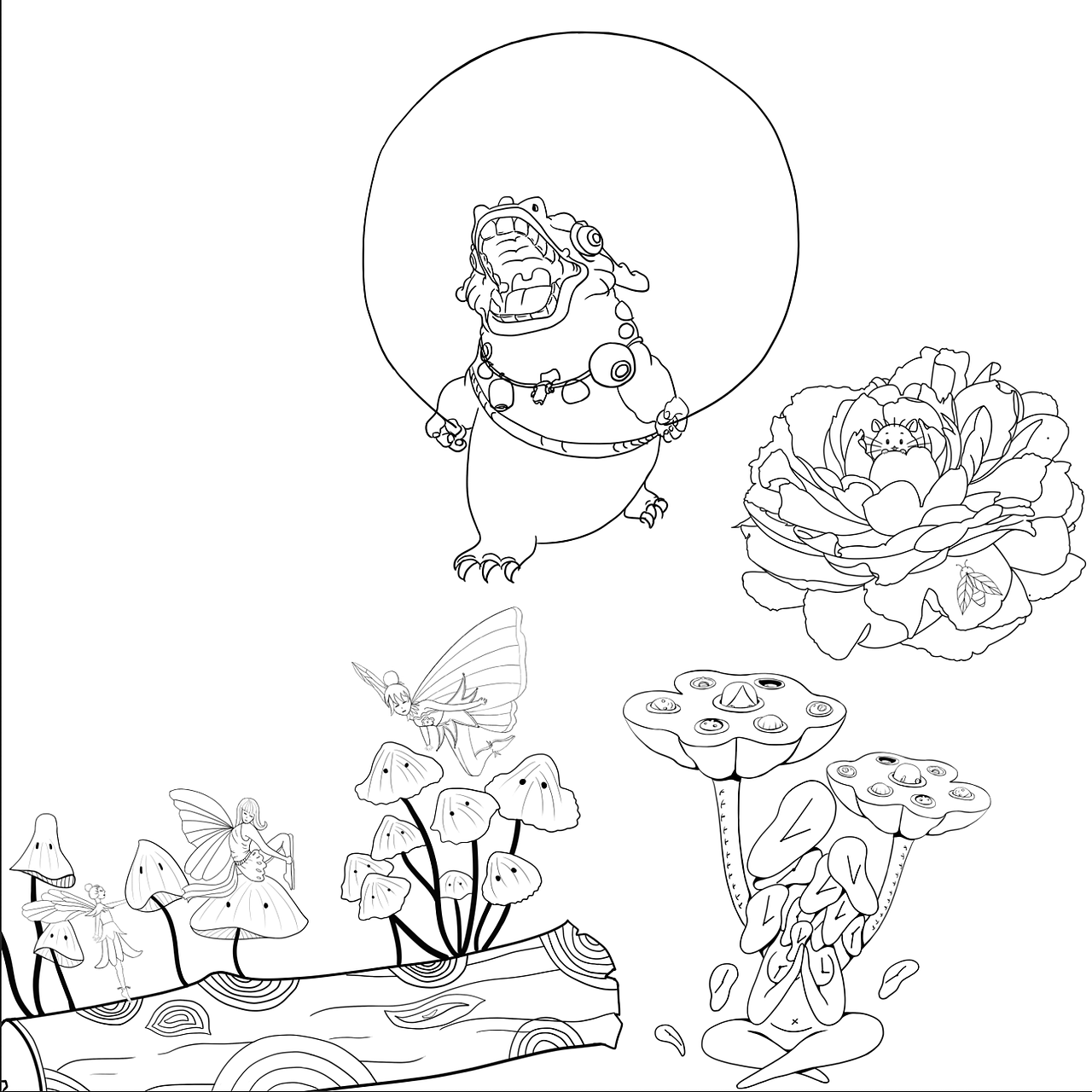 插画师们的插画接龙3（图ZMjA5MTUyMTQ4） - 创作习作 - 站酷设计师Yuki插画原创素材 - 站酷ZCOOL