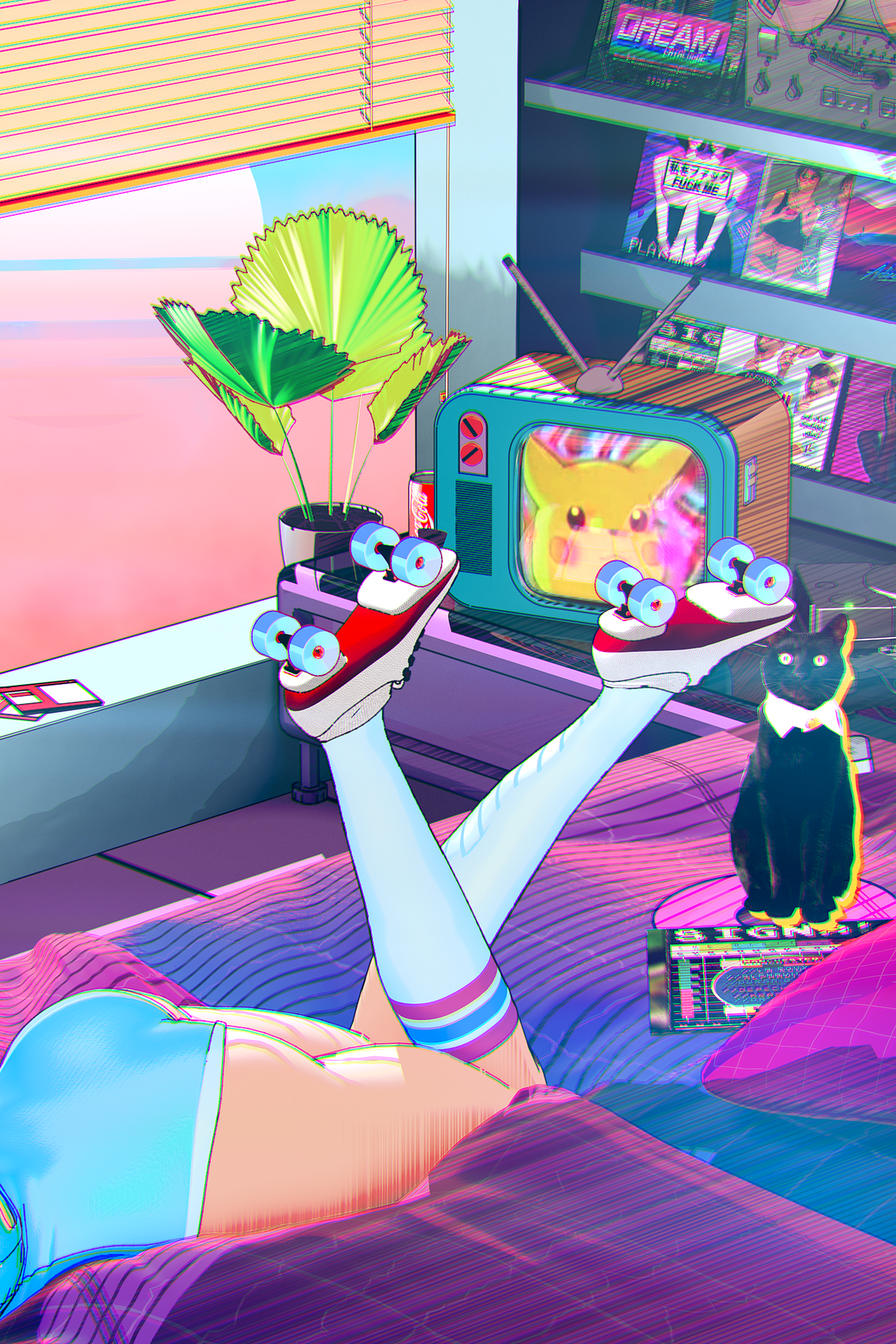 Cartoon Vaporwave（图ZMTU4OTUzNTIw） - 场景 - 站酷设计师KEkekekekekek原创素材 - 站酷ZCOOL