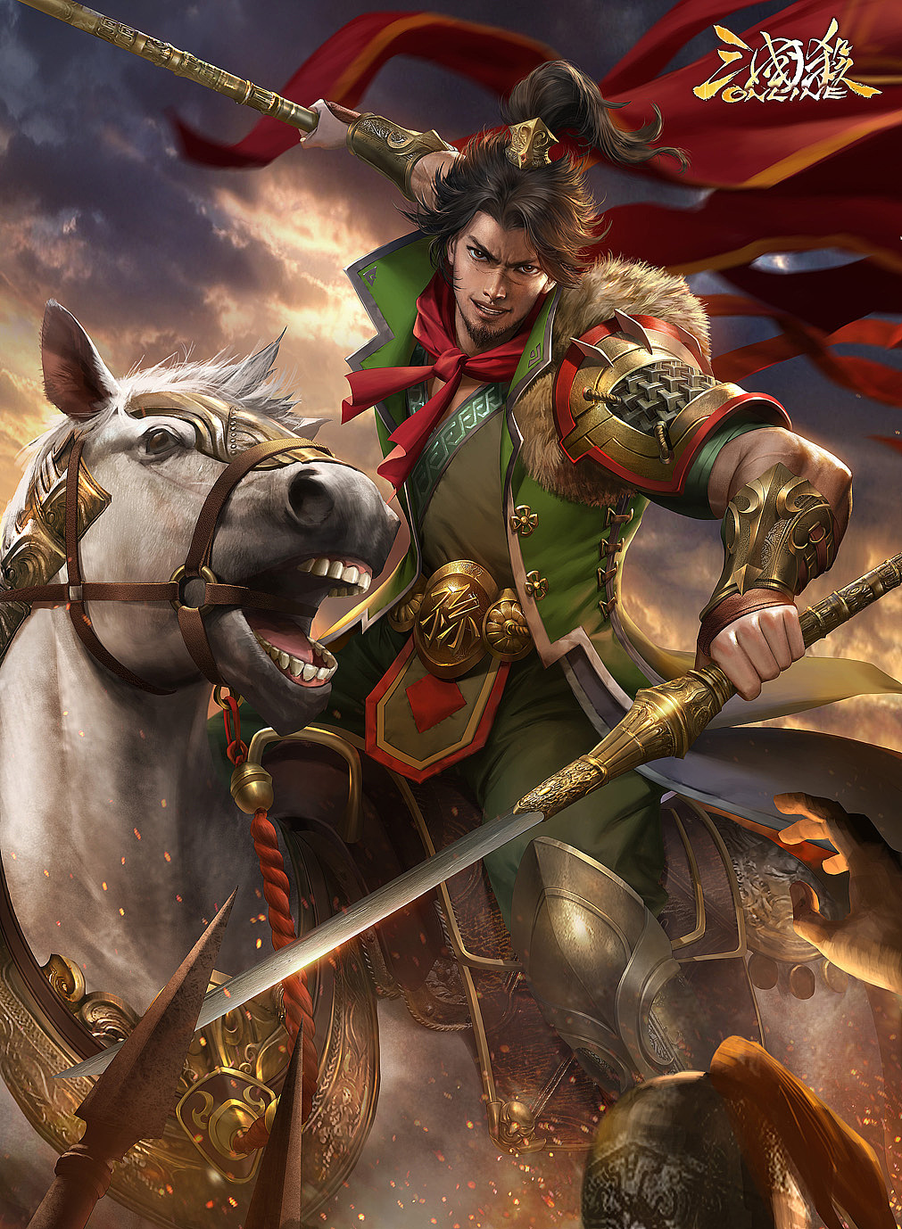 为游戏《三国杀》创作的插图作品