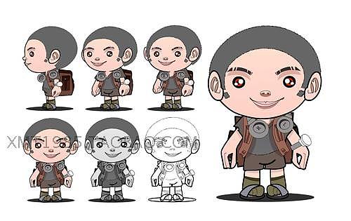 卡通LOGO设计 卡通动漫人物设计 吉祥物 角色设计（图ZMTEwNDUxNTA0） - IP形象 - 站酷设计师曼兔动画设计原创素材 - 站酷ZCOOL