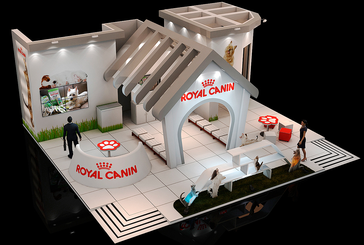 宠物展会设计效果图