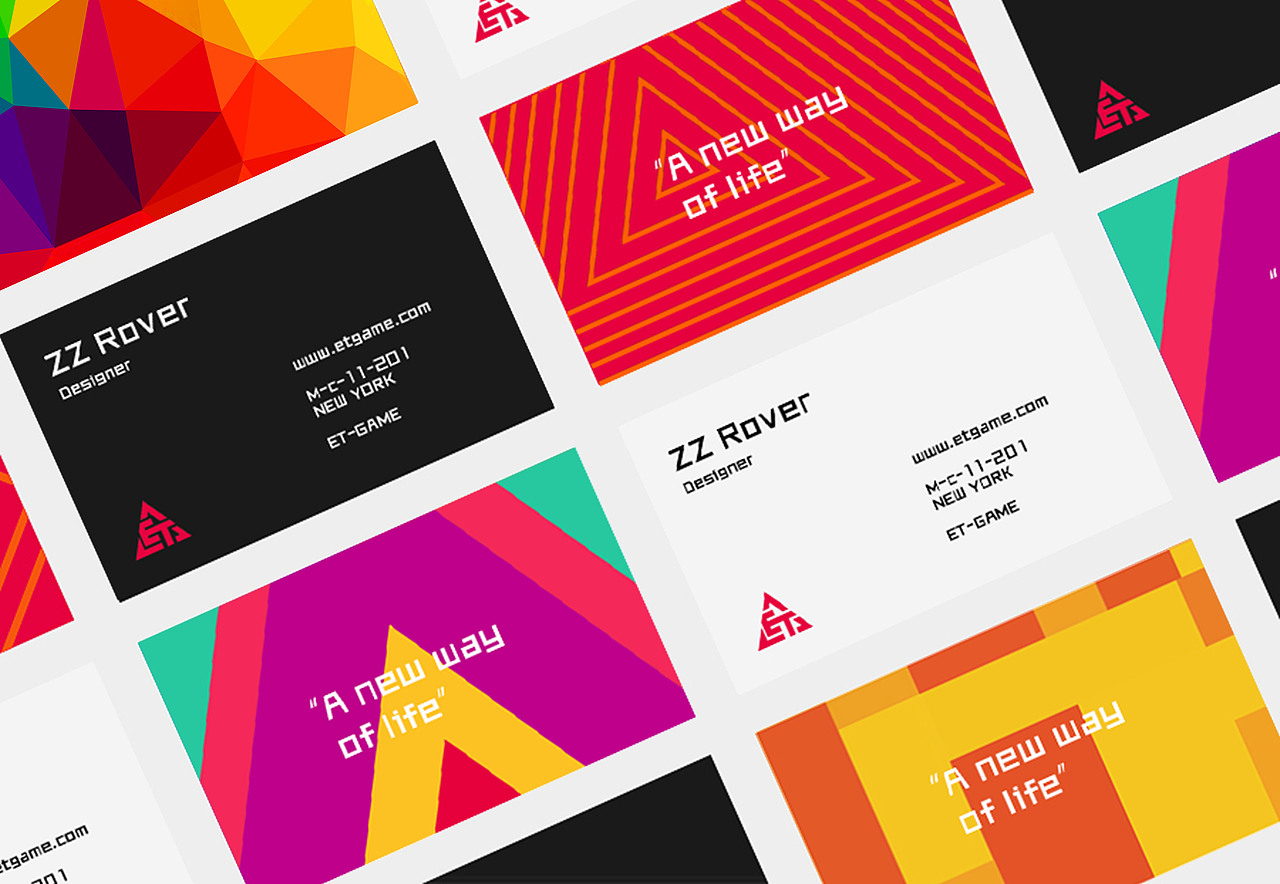 ET-GAME 品牌形象设计 | ET游戏 基础VI设计