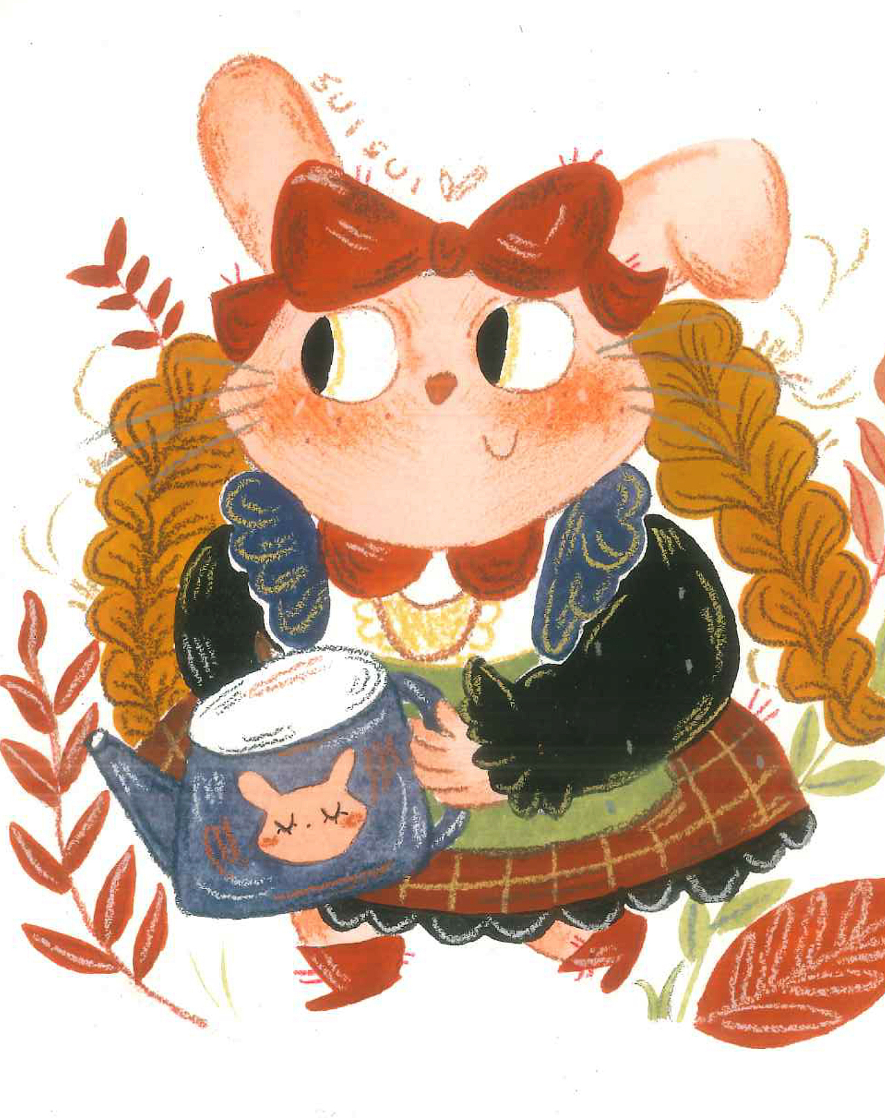 原创 |好多好多兔子 |综合材料（图ZMzM3NDE4Njk2） - 儿童插画 - 站酷设计师SUISUI爱画画原创素材 - 站酷ZCOOL