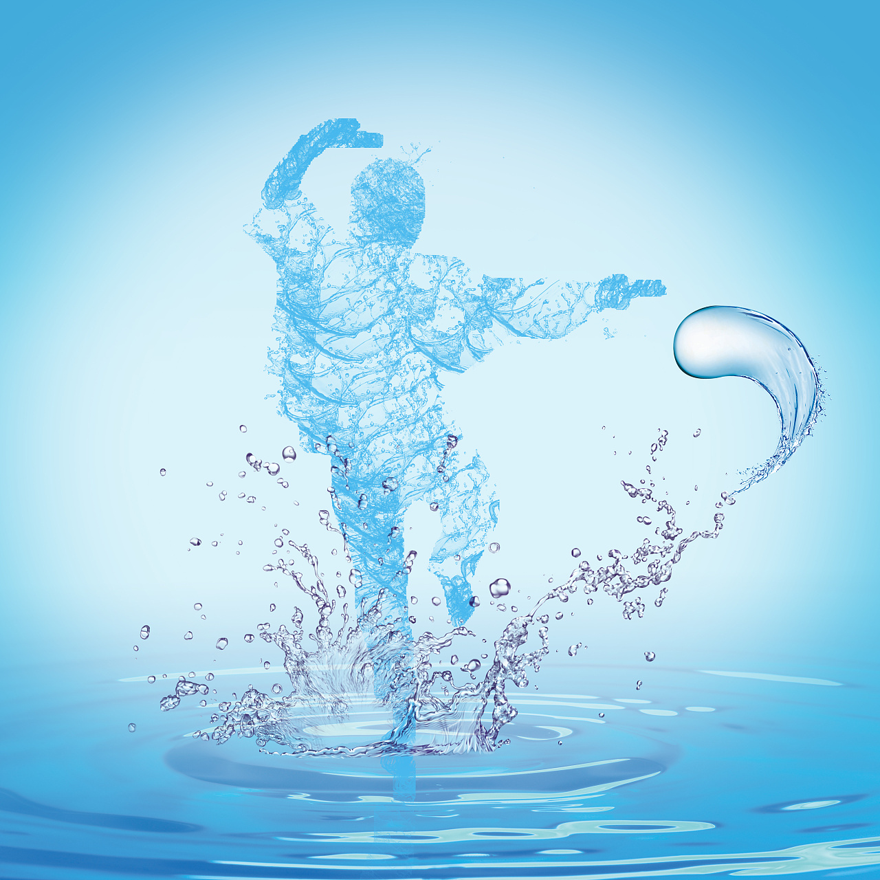 水元素 人物 |平面|图案|邹小超e - 原创作品 - 站酷 (zcool)