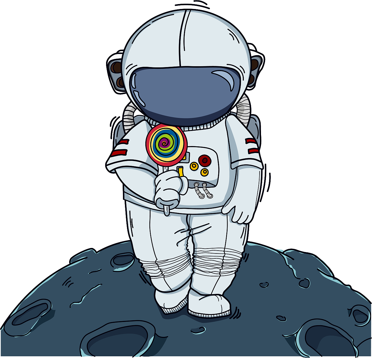 太空漫游-宇航员系列|插画|商业插画|瓦擦醋 - 原创作品 - 站酷 (ZCOOL)