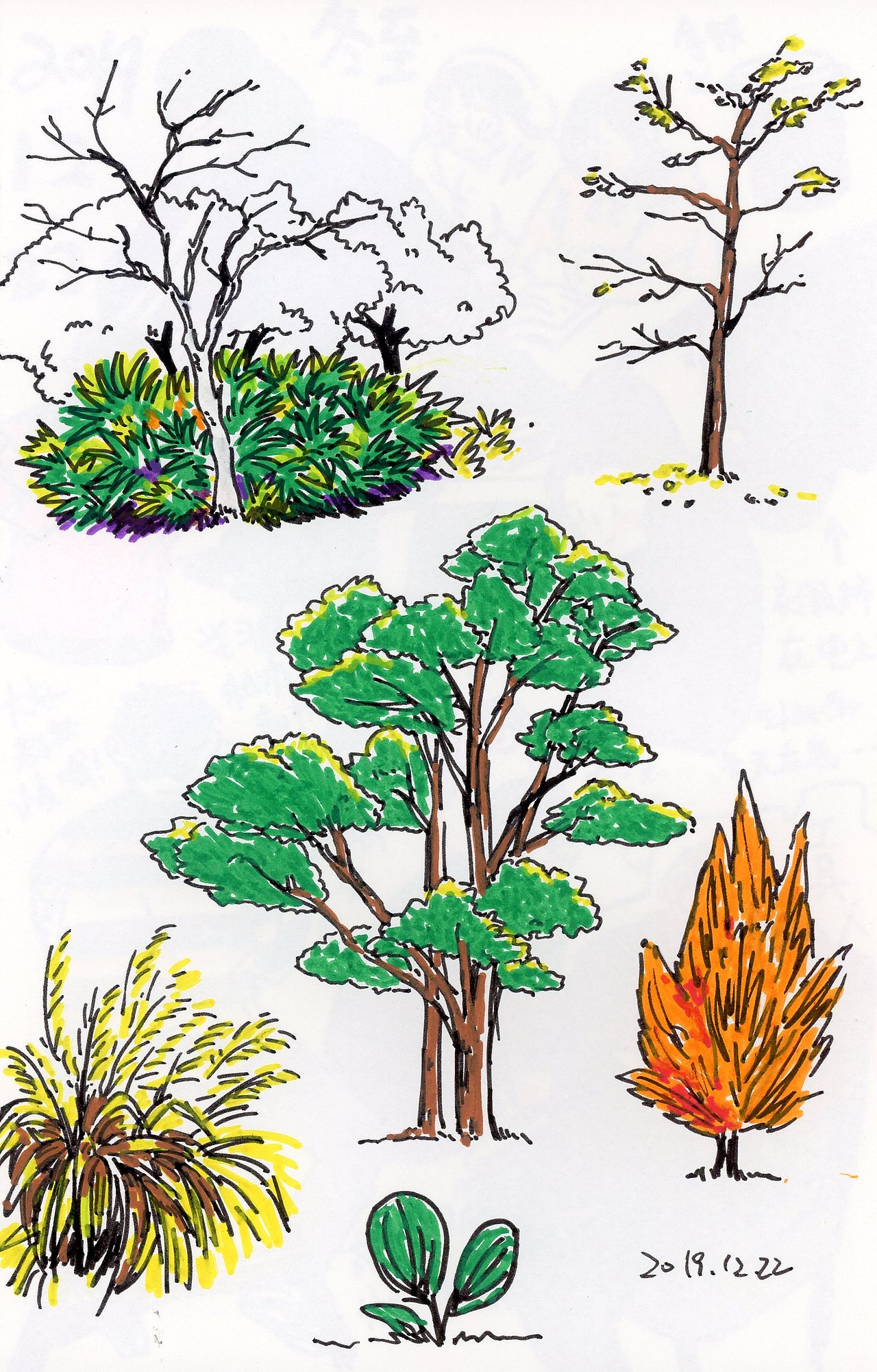 第二本 速写本（2019.9-2020.2）（图ZMjA1NjY3MDg0） - 艺术插画 - 站酷设计师巫岛叁原创素材 - 站酷ZCOOL