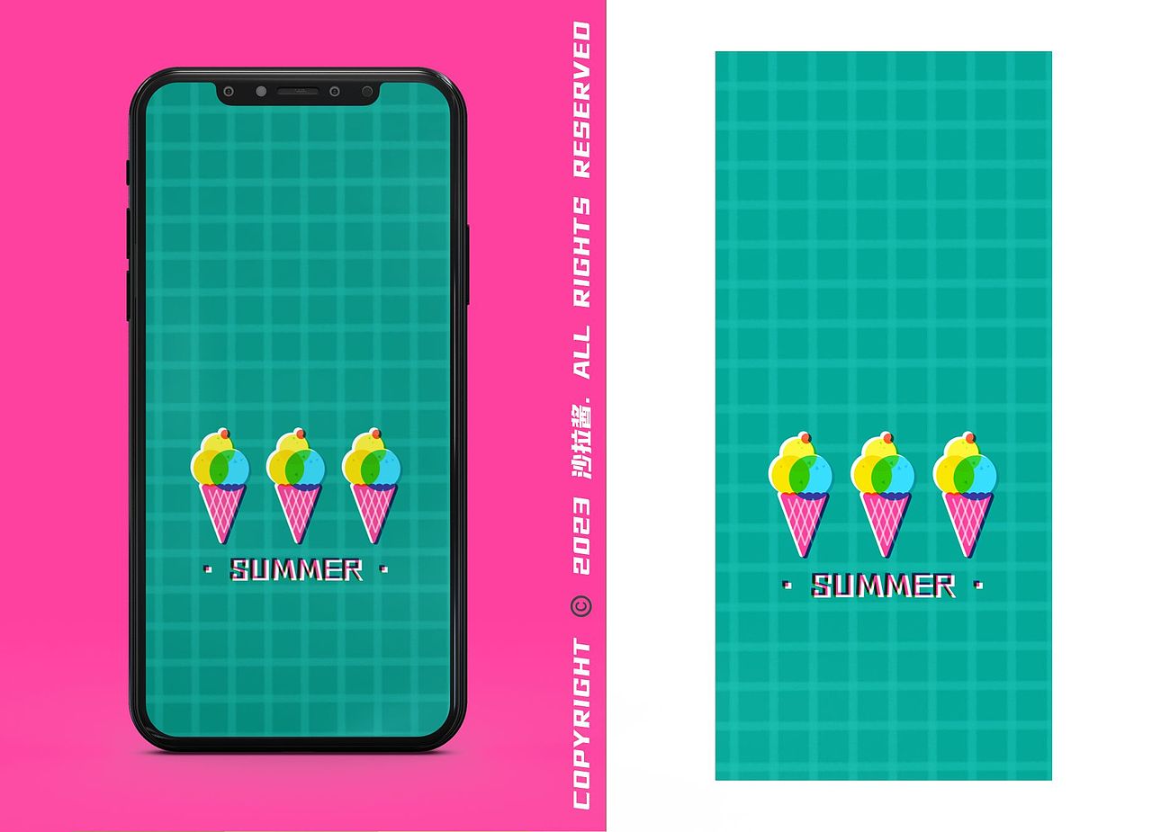 原创壁纸|夏日就要清凉快乐🍉🍉