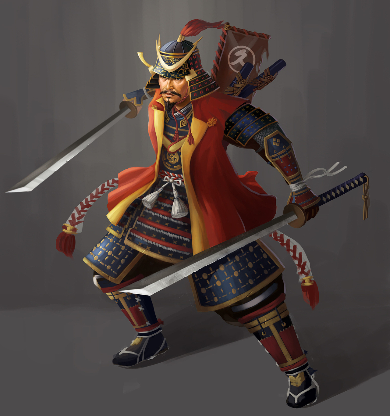 日本战国武士（图ZMTI5MDkyMjg0） - 游戏原画 - 站酷设计师犀利小葱聪原创素材 - 站酷ZCOOL