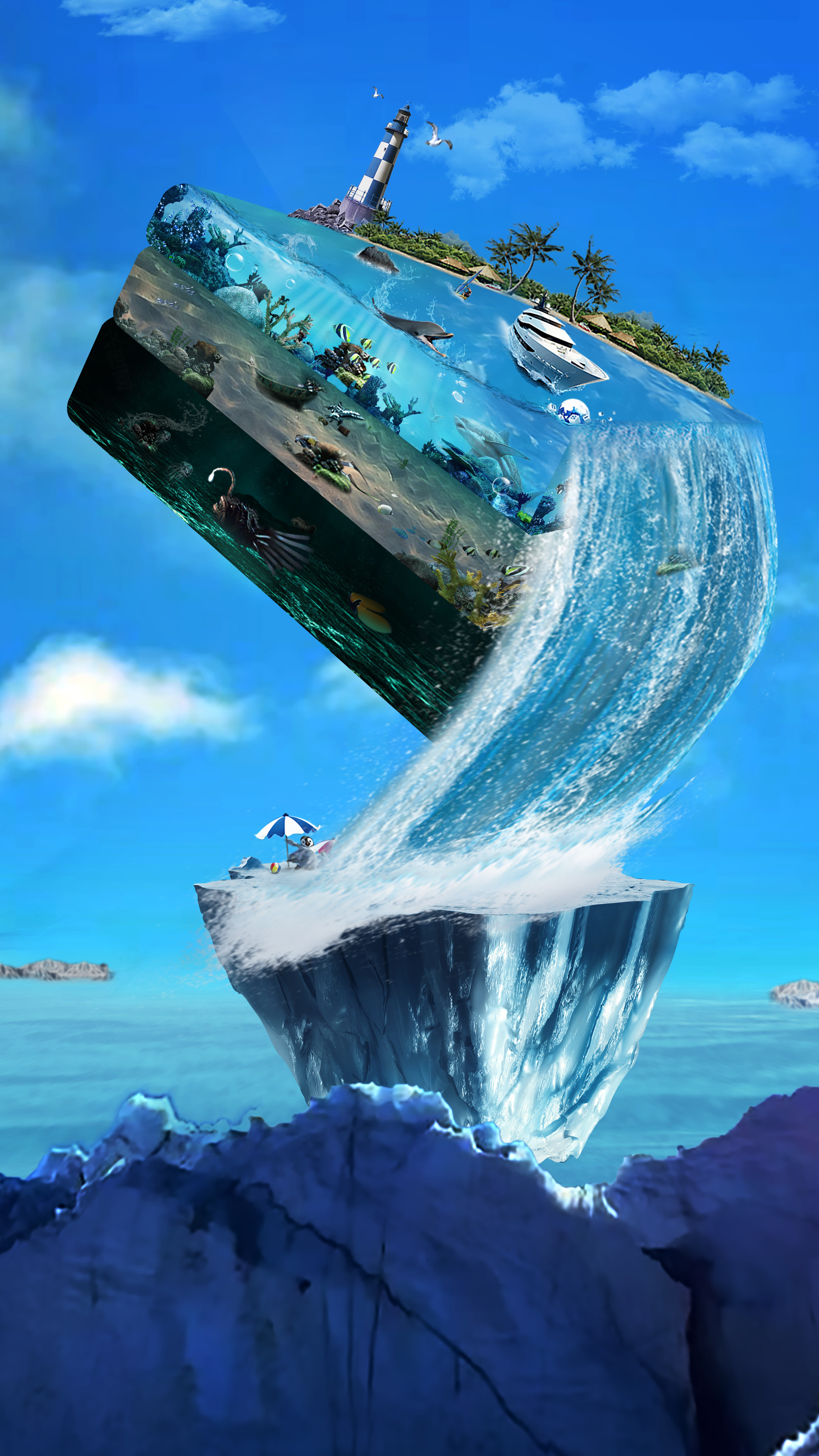 漂浮92水立方|平面|海报|mini奔奔 - 原创作品 - 站酷 (zcool)