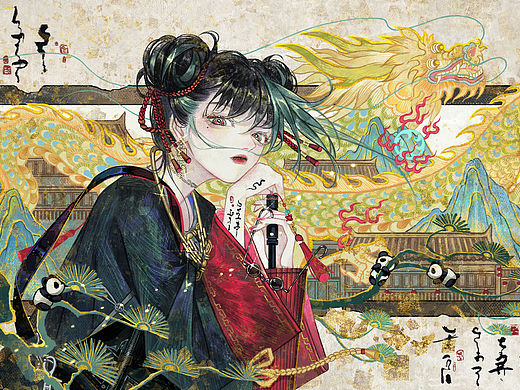 给《归龙潮》✖️魔赫斯画廊 画的联动同人pv