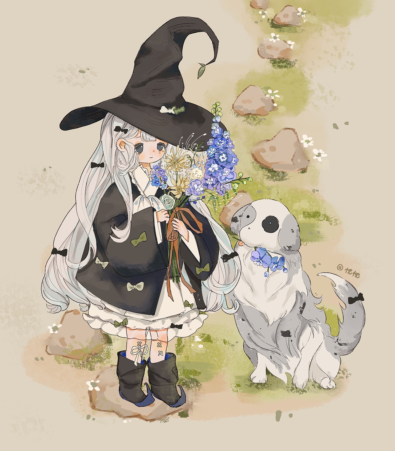 小女巫系列插画（图ZMzM5MzgxNTI0） - 商业插画 - 站酷设计师陈忱忱原创素材 - 站酷ZCOOL