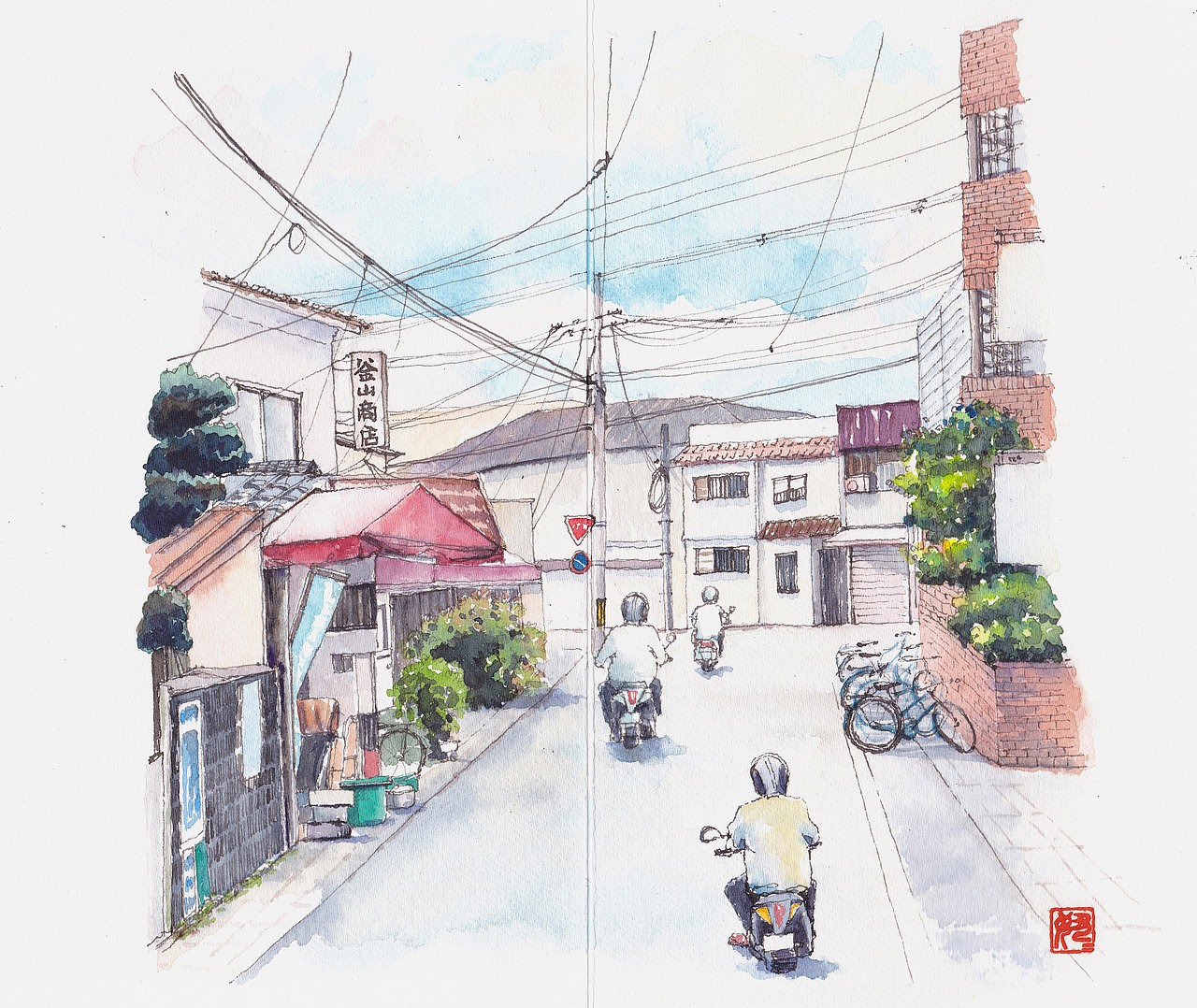 手绘城市系列 之 日本