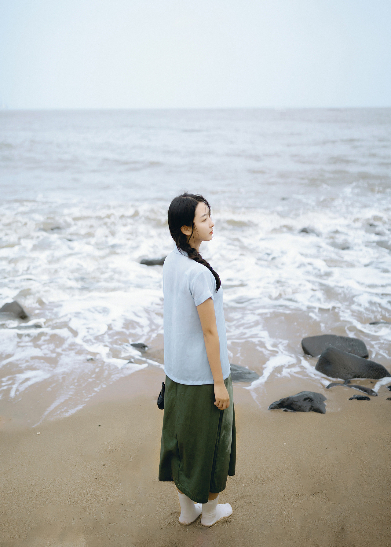 日系海边人像写真 乌龙茶