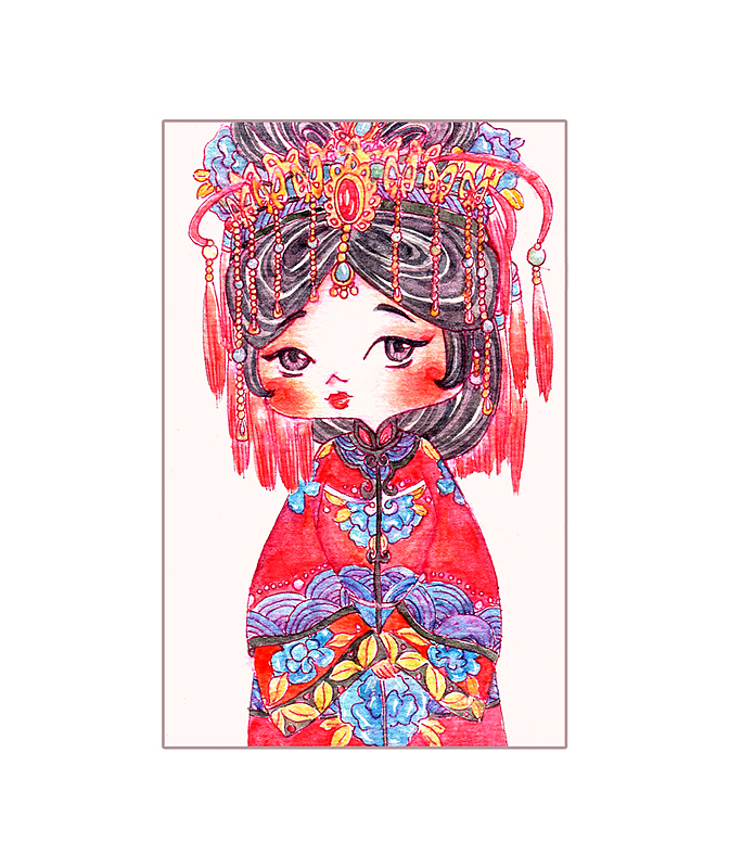 阿比小小新娘1凤冠霞帔