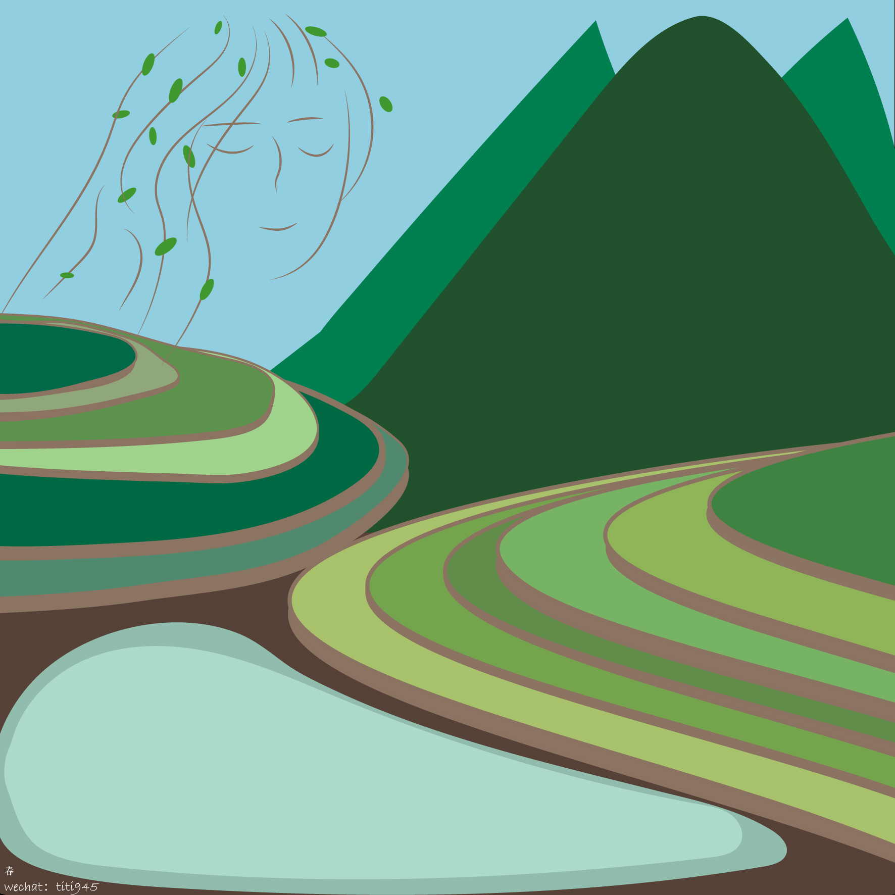 春|插画|插画习作|titi就是我 - 原创作品 - 站酷 (zcool)