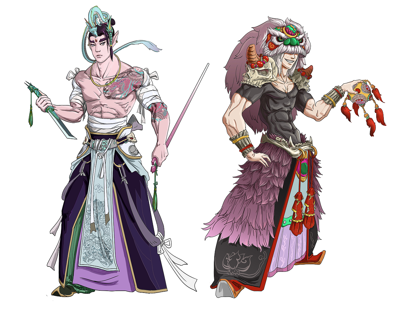 搬山大圣And覆海大圣（图ZMTQ0ODA2ODg0） - 概念设定 - 站酷设计师李壹南原创素材 - 站酷ZCOOL