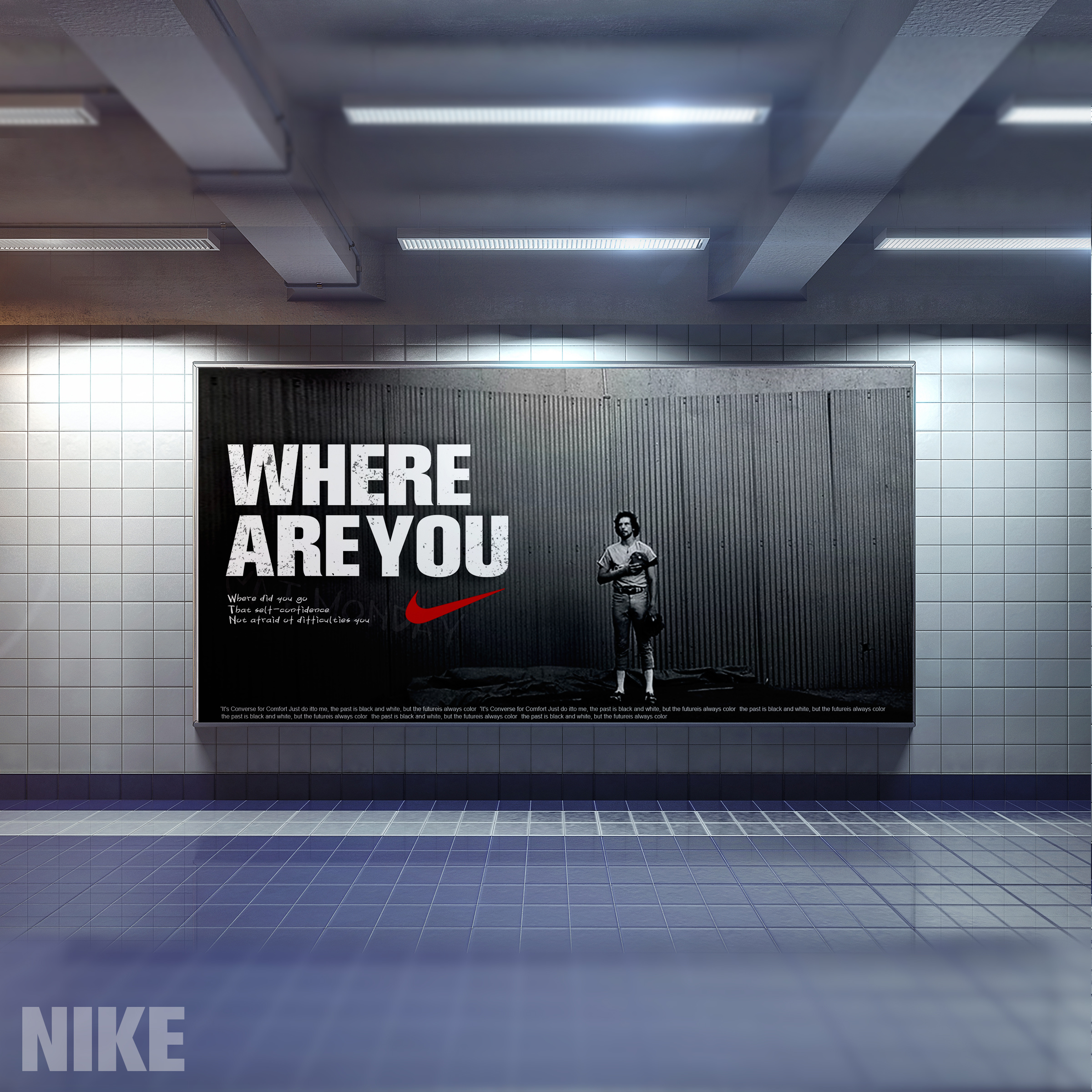 nike poster|平面|海报|猫的星期八 - 原创作品 - 站酷 (zcool)