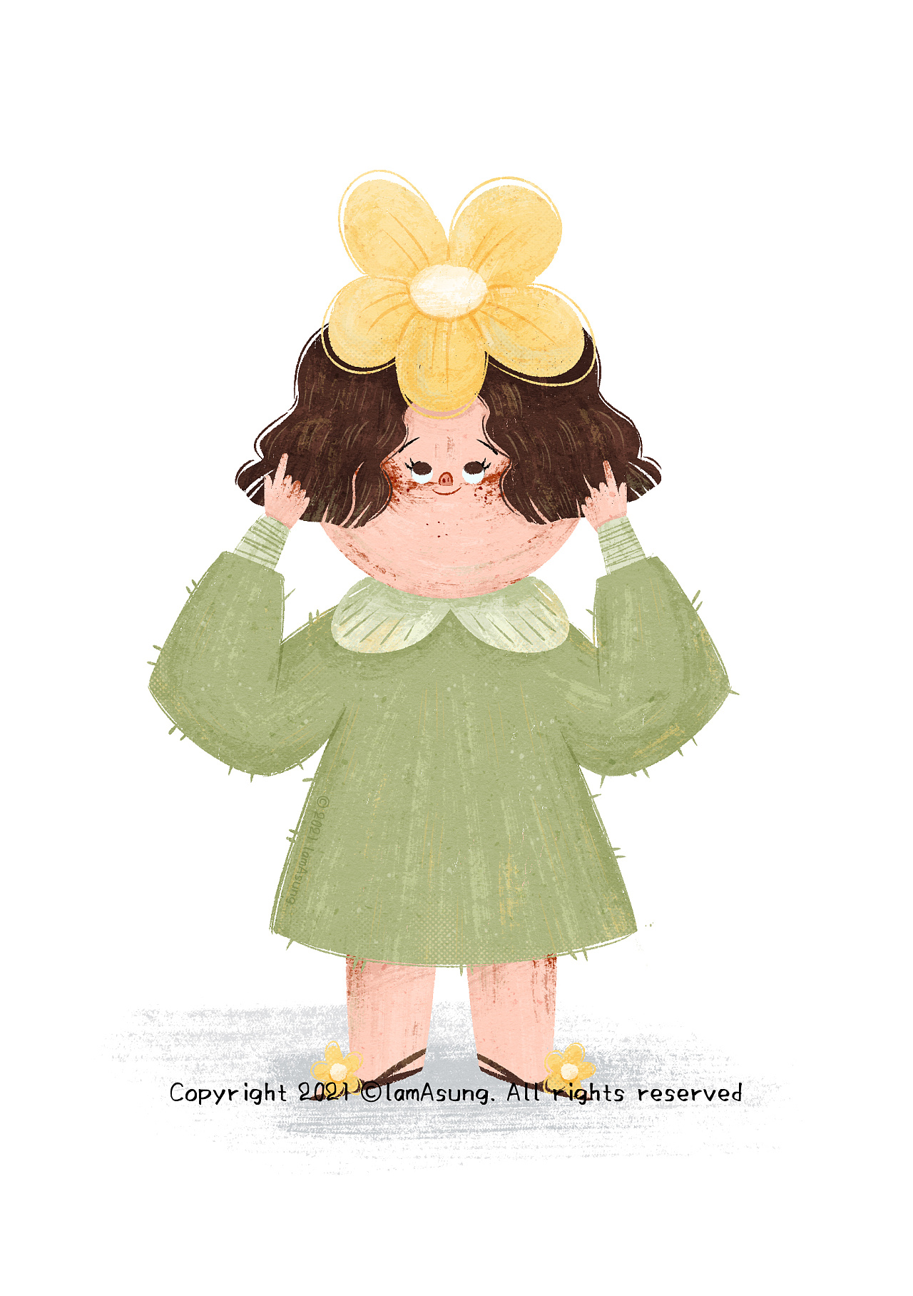 日常插画 | 无忧无虑的孩童|插画|儿童插画|lam_asung - 原创作品