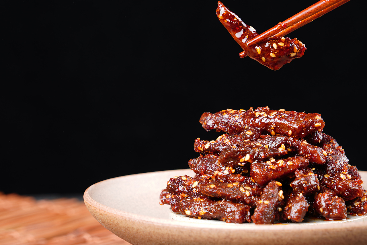 牛肉干拍摄,美食拍摄,静物拍摄