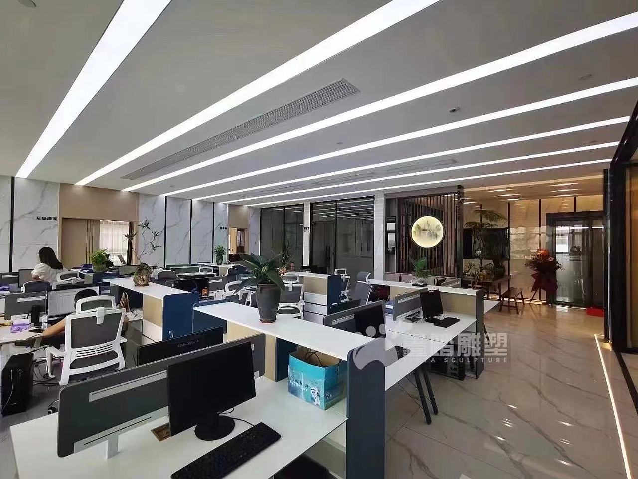 办公室设计古铜色系不锈钢艺术背景墙装修案例（图ZMjY2MTY4NzUy） - 其他工业/产品 - 站酷设计师高端金属制品原创素材 - 站酷ZCOOL