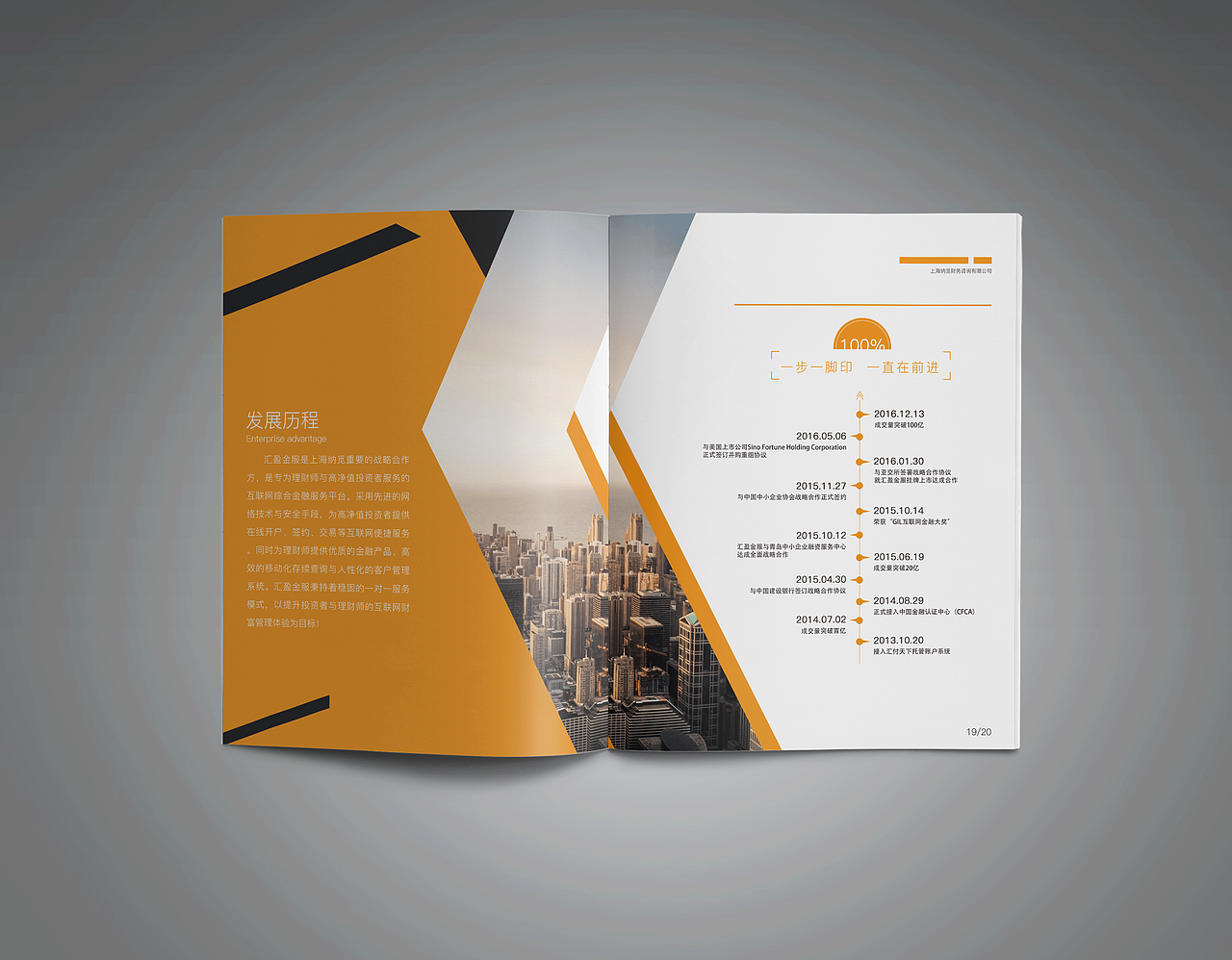 金融企业画册