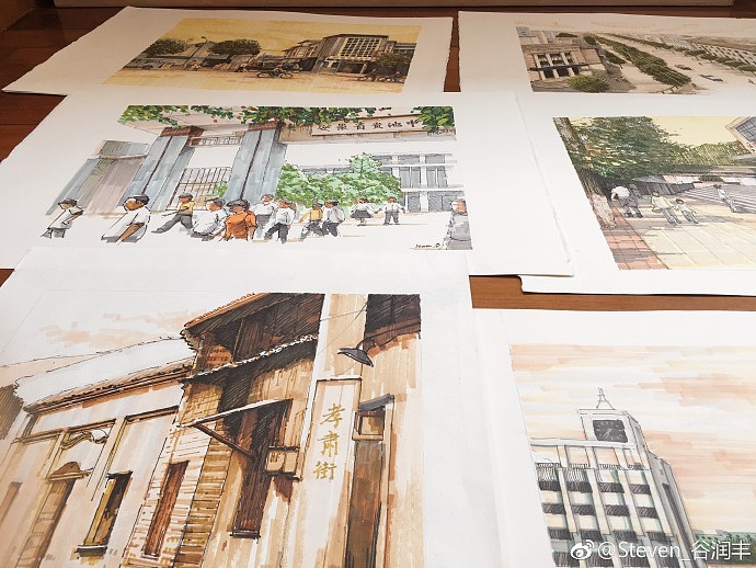 插画 老池州系列