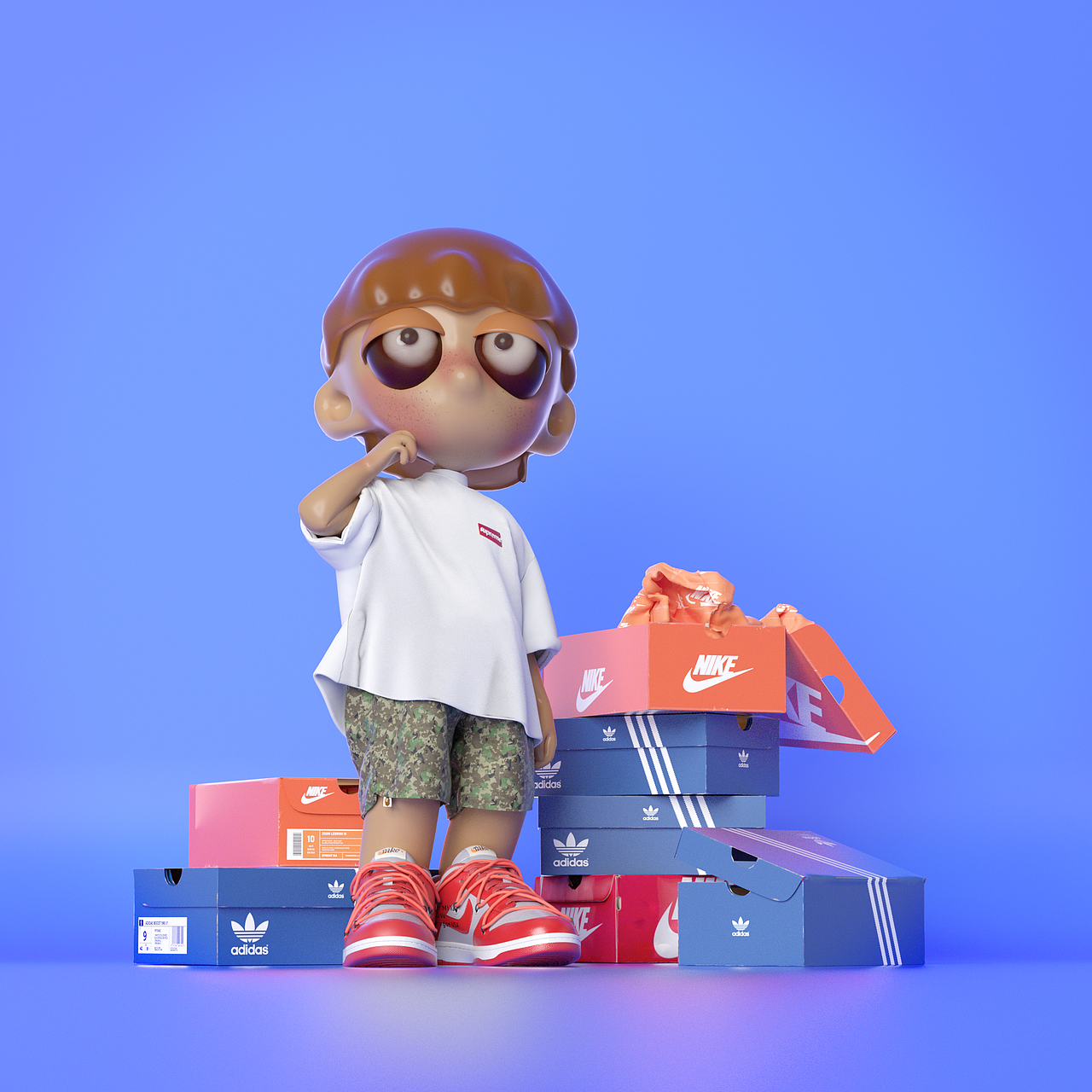 蛋花SOWA - 时尚篇（图ZMjg3NTEyNDAw） - 人物/生物 - 站酷设计师酸菜水煮蛋原创素材 - 站酷ZCOOL