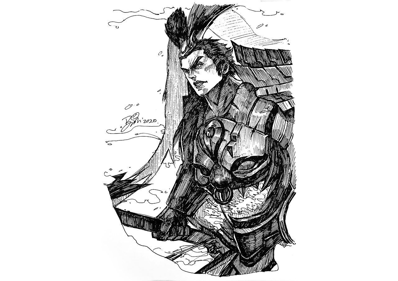 【王者荣耀】吕布（图ZMjMwNTQ1Njk2） - 艺术插画 - 站酷设计师煎熊原创素材 - 站酷ZCOOL