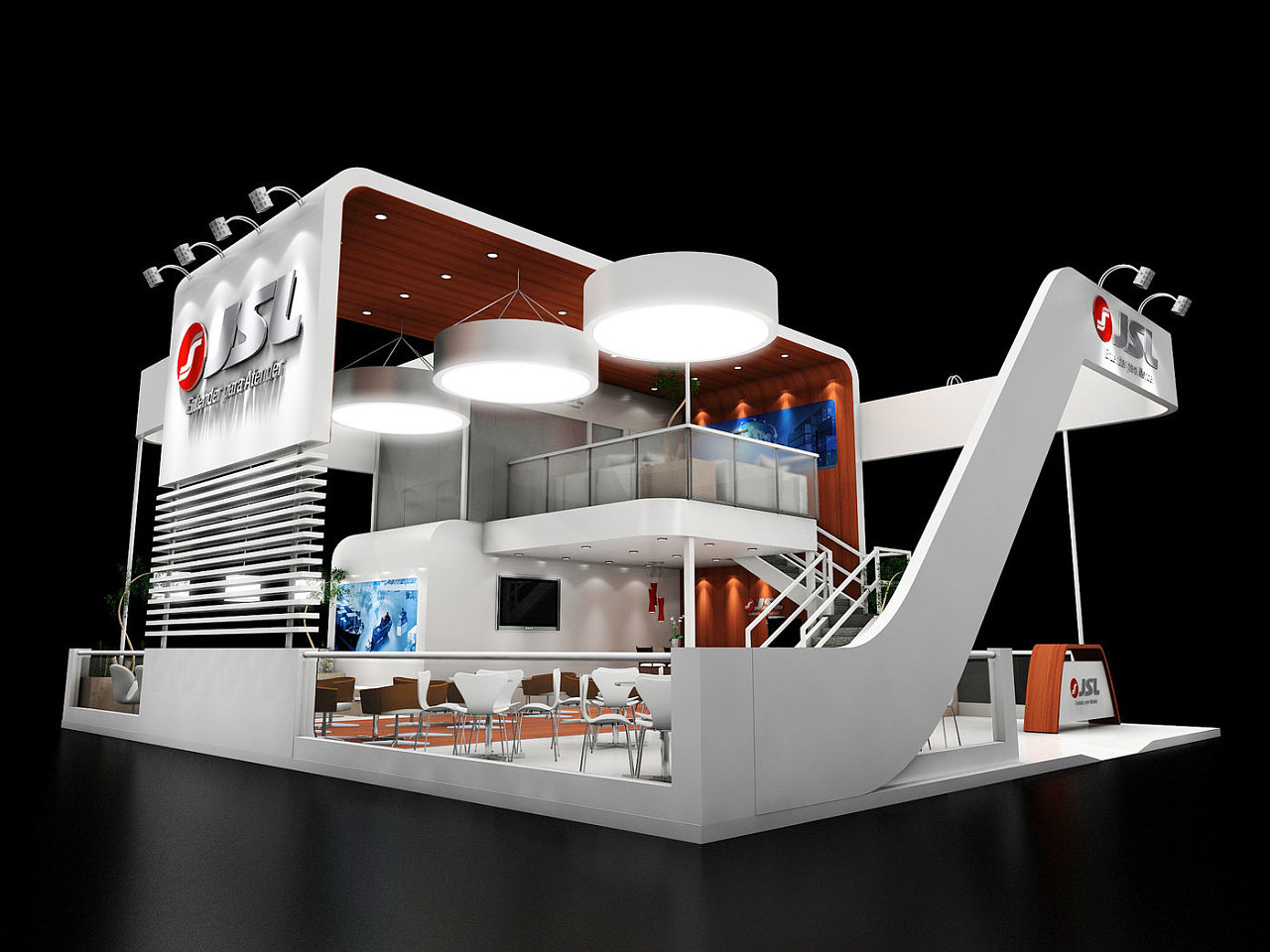 展位3d效果图设计|三维|建筑/空间|设计小丸子j - 原创作品 - 站酷